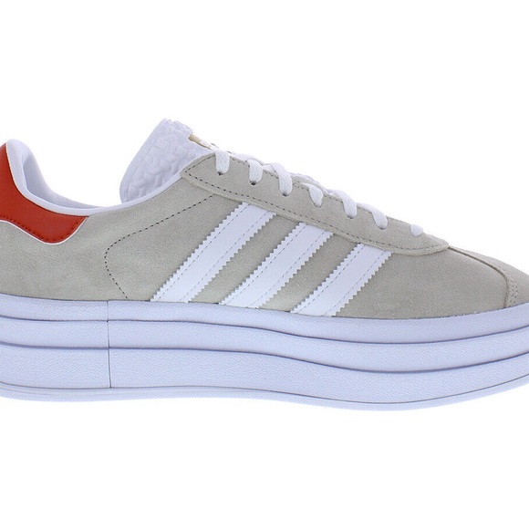 Adidas Gazelle Bold Women's Shoes Color: Khaki/White/Orange